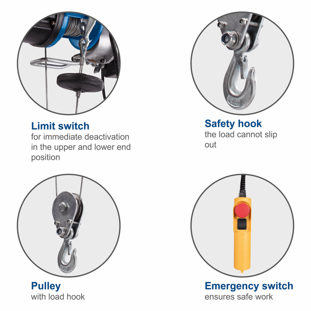 Scheppach HRS250 Electric Cable Hoist