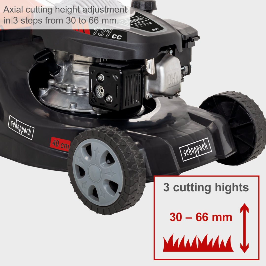 Scheppach MP132-40 Petrol Push Lawn Mower 40cm
