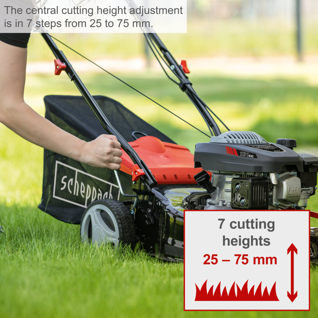 Scheppach MP132-42 Petrol Push Lawn Mower 42cm