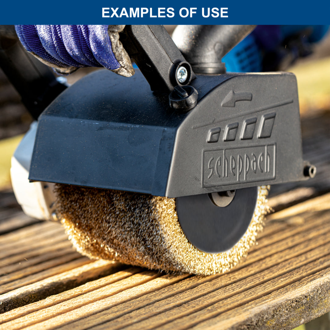 Scheppach MRS1300 Metal Wire Brush - Rust Removal & Stripping