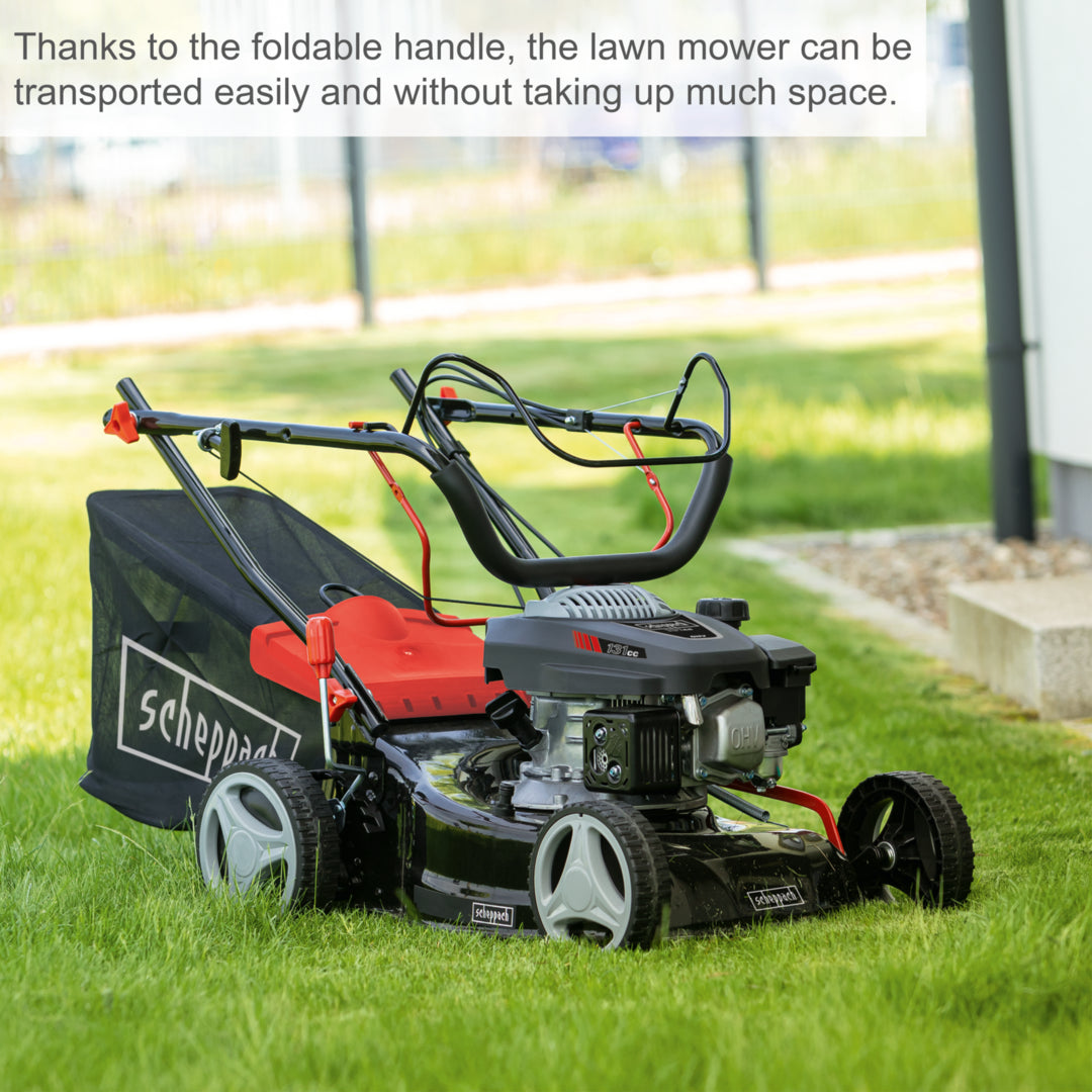 Scheppach MS132-42 Petrol Self-Propelled Lawn Mower 42cm