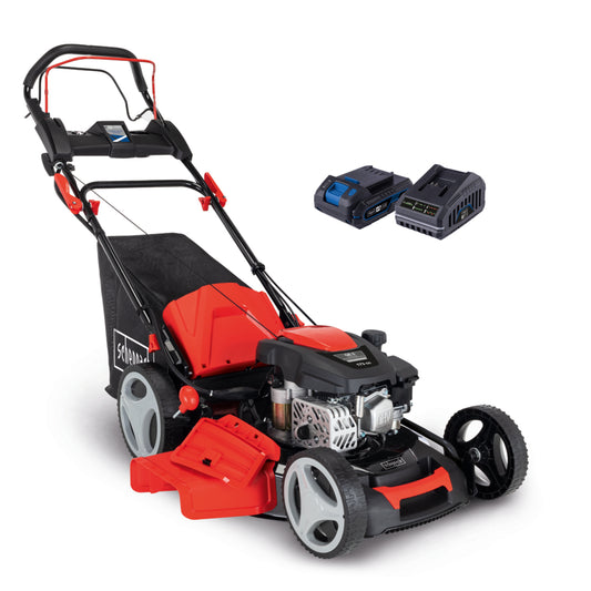Scheppach MS173-51E Petrol Hybrid-Start Self-Propelled Lawn Mower 51cm