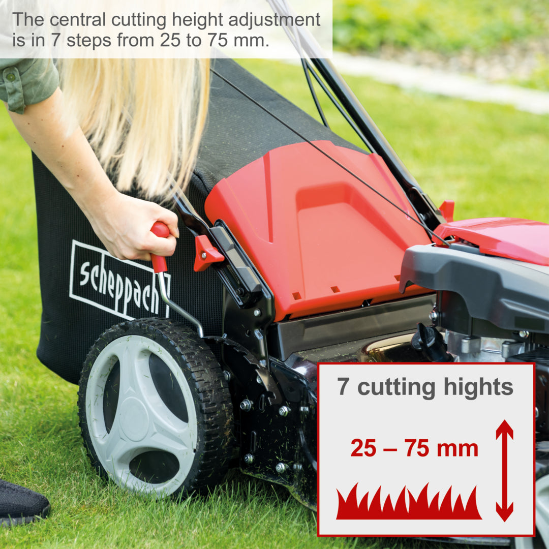 Scheppach MS173-51 Petrol Self-Propelled Lawn Mower 51cm