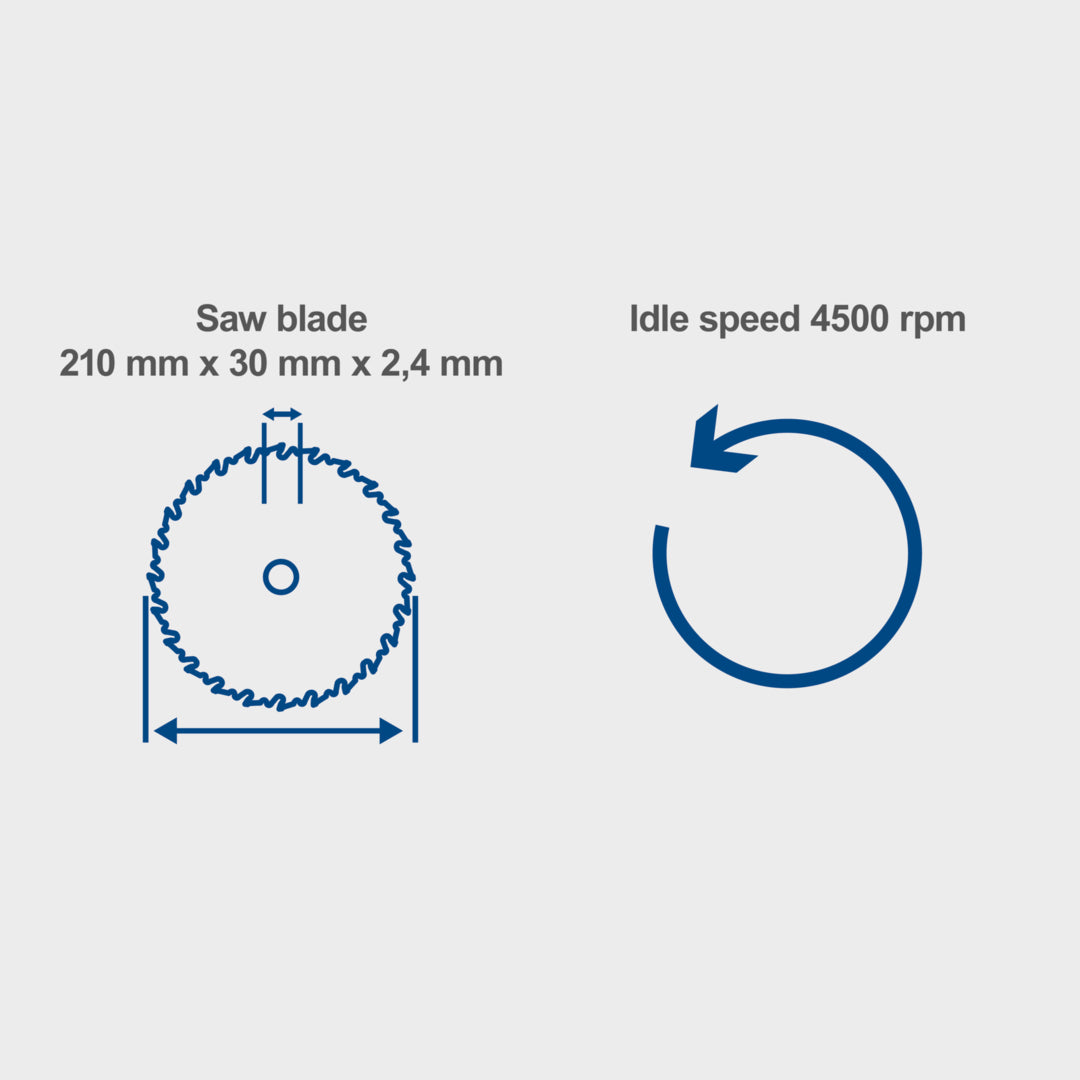 Scheppach PL75 210mm Plunge Saw 1600W