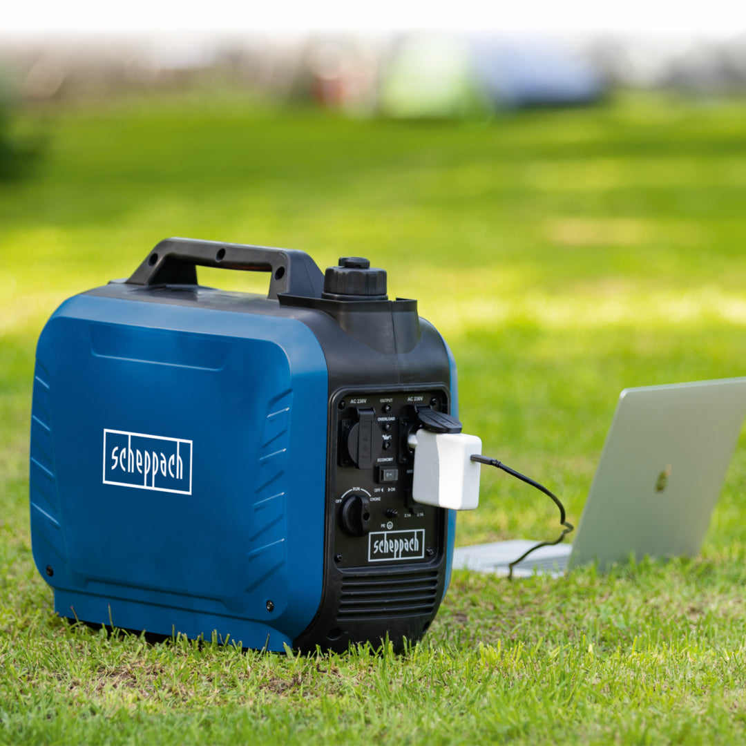Scheppach SG2500i Portable Petrol Inverter Generator 1600W Rated