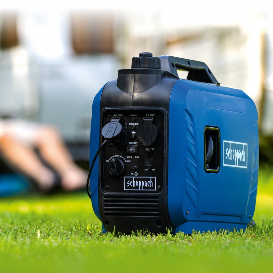 Scheppach SG2500i Portable Petrol Inverter Generator 1600W Rated