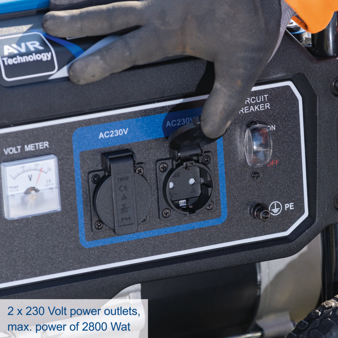 Scheppach SG3200x Portable Petrol Generator 2500W Rated