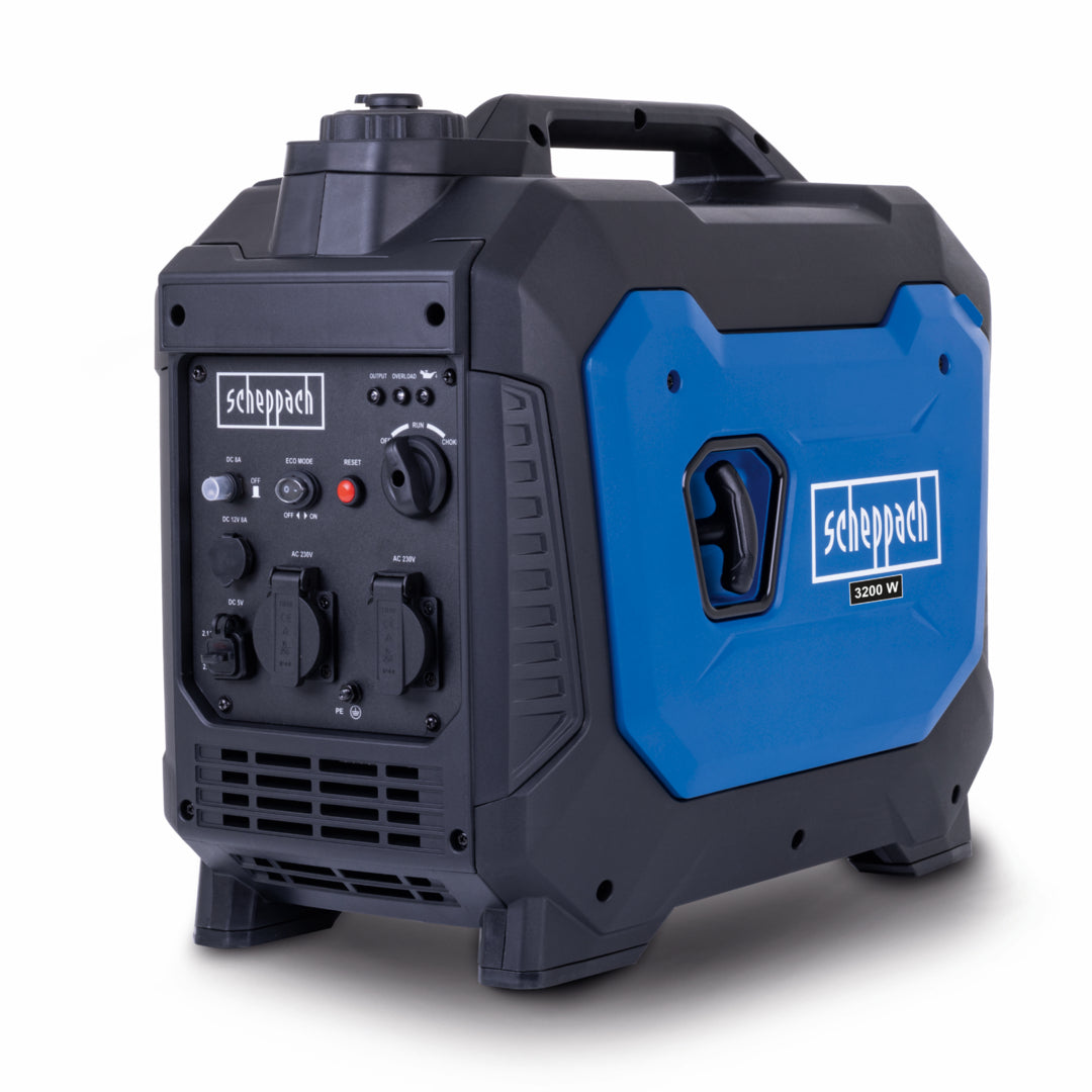 Scheppach SG3500i Portable Petrol Inverter Generator 3000W Rated