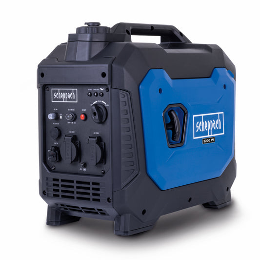 Scheppach SG3500i Portable Petrol Inverter Generator 3000W Rated
