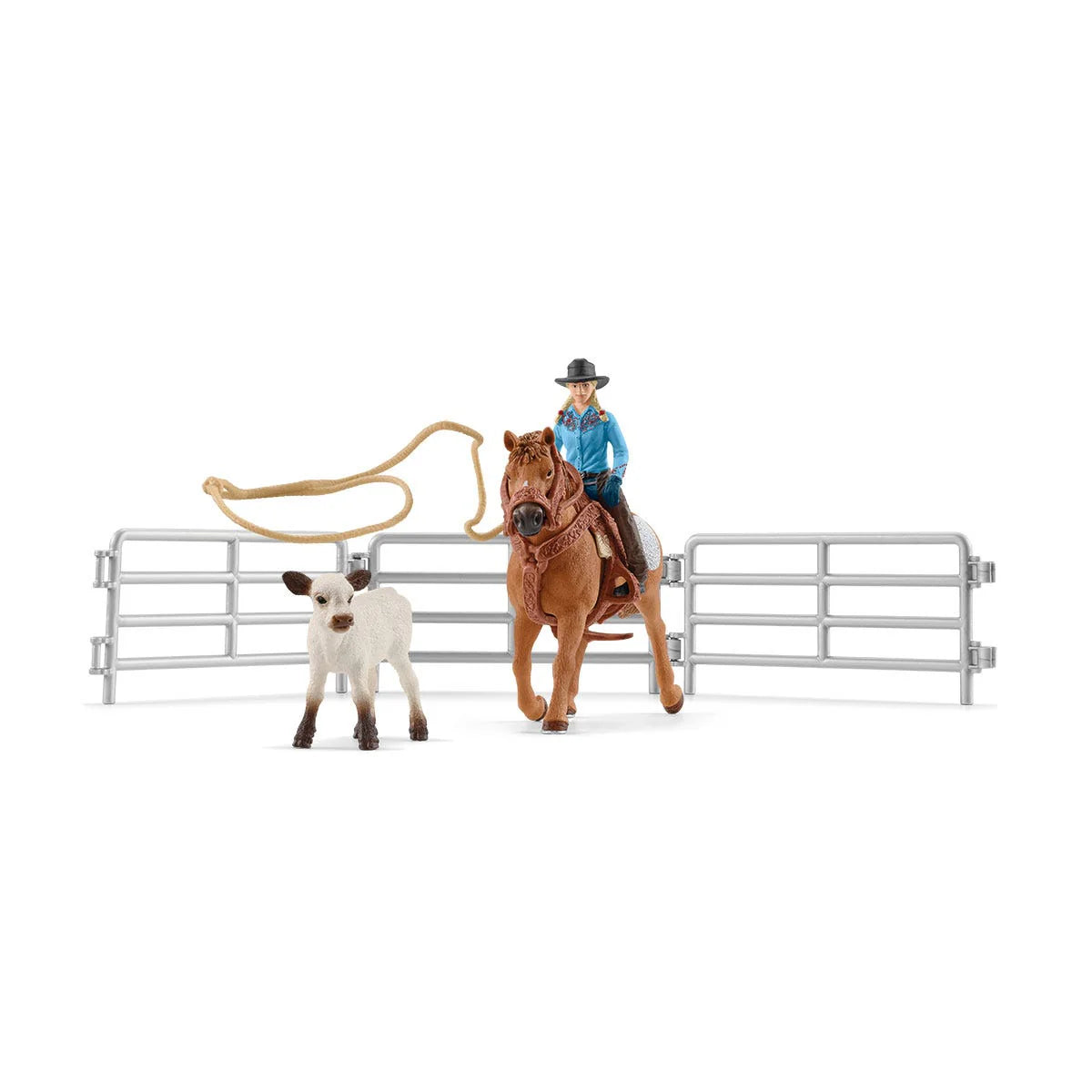 Schleich Cowgirl Team Roping Fun 42577
