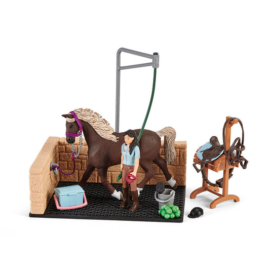 Schleich Washing Area with Emily & Luna 42438