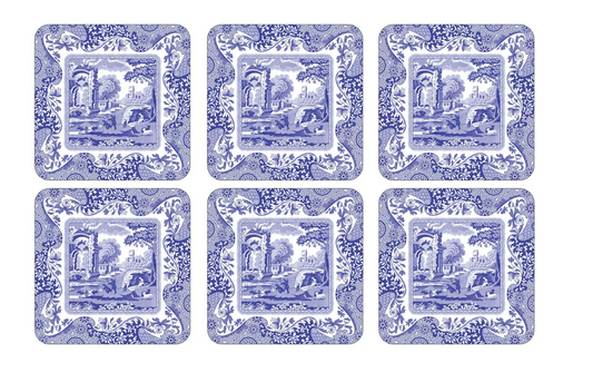 Spode Blue Italian Set of 6 Coasters