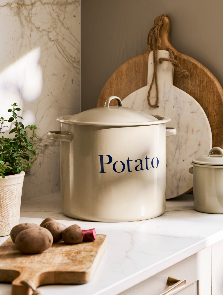 Garden Trading Enamel Potato Store