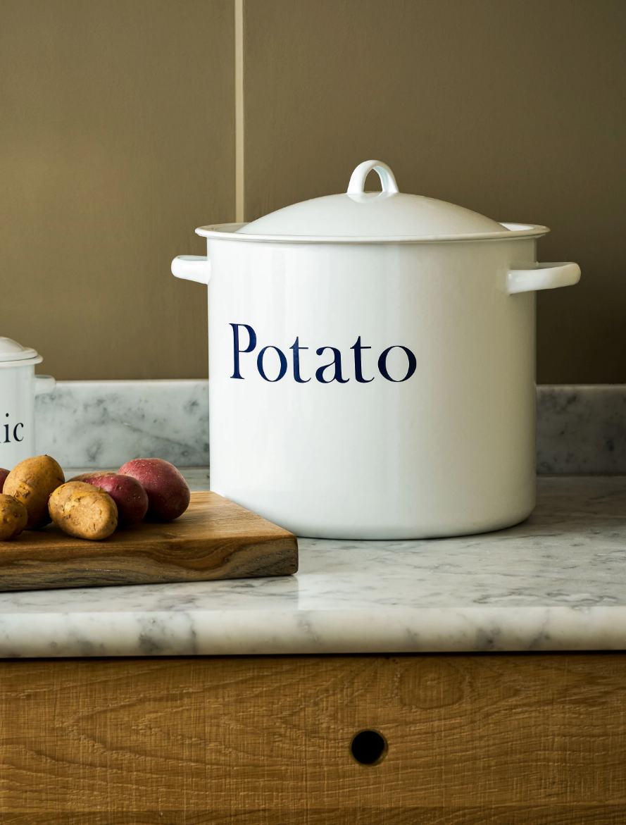 Garden Trading Enamel Potato Store
