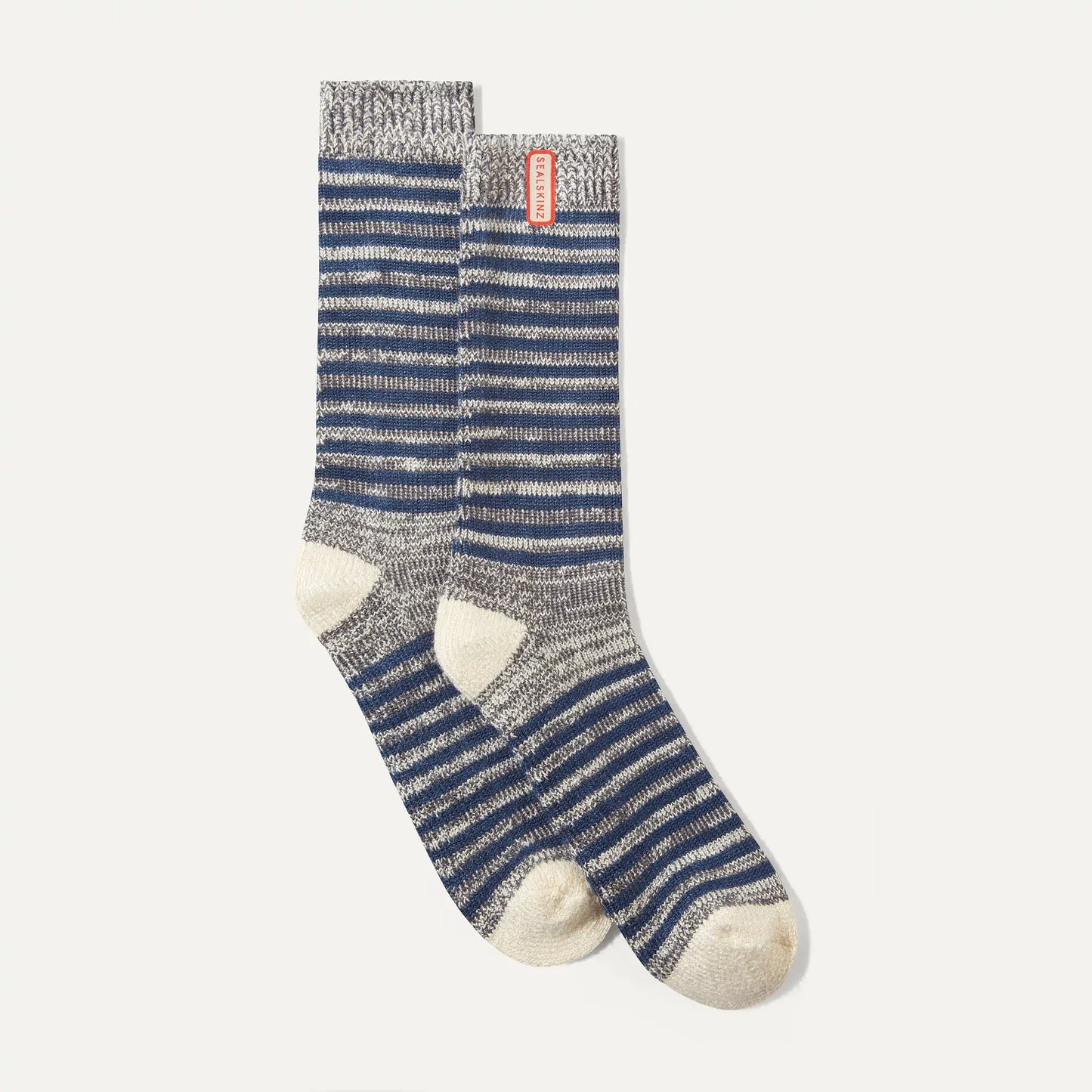 Sealskinz Attleborough Bamboo Mid Length Lightweight Striped Sock