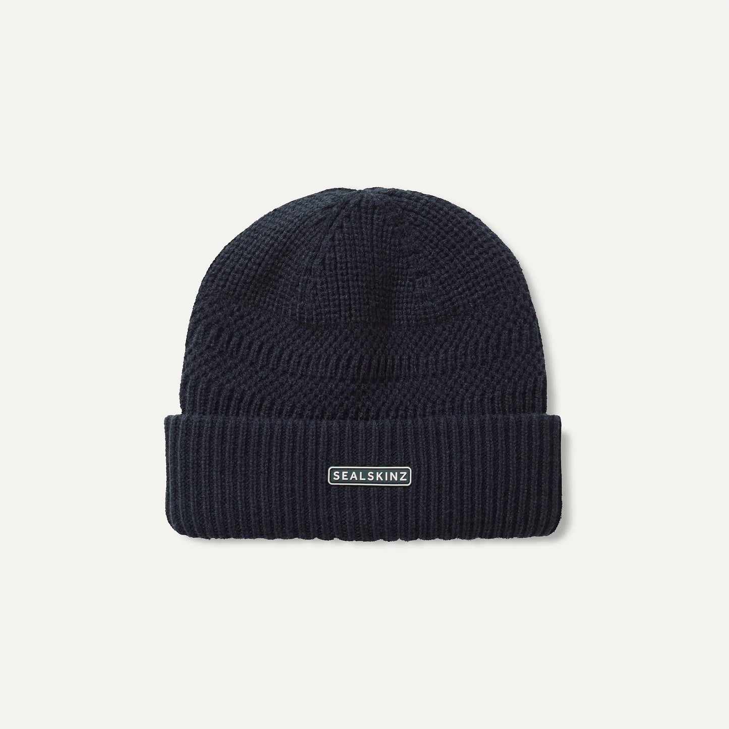 Sealskinz Gressenhall Waterproof Cold Weather Textured Stripe Roll Cuff Beanie