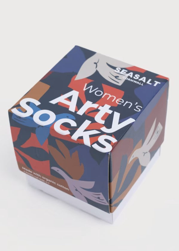 Seasalt Gift Box of 4 Women's Scenic Arty Socks