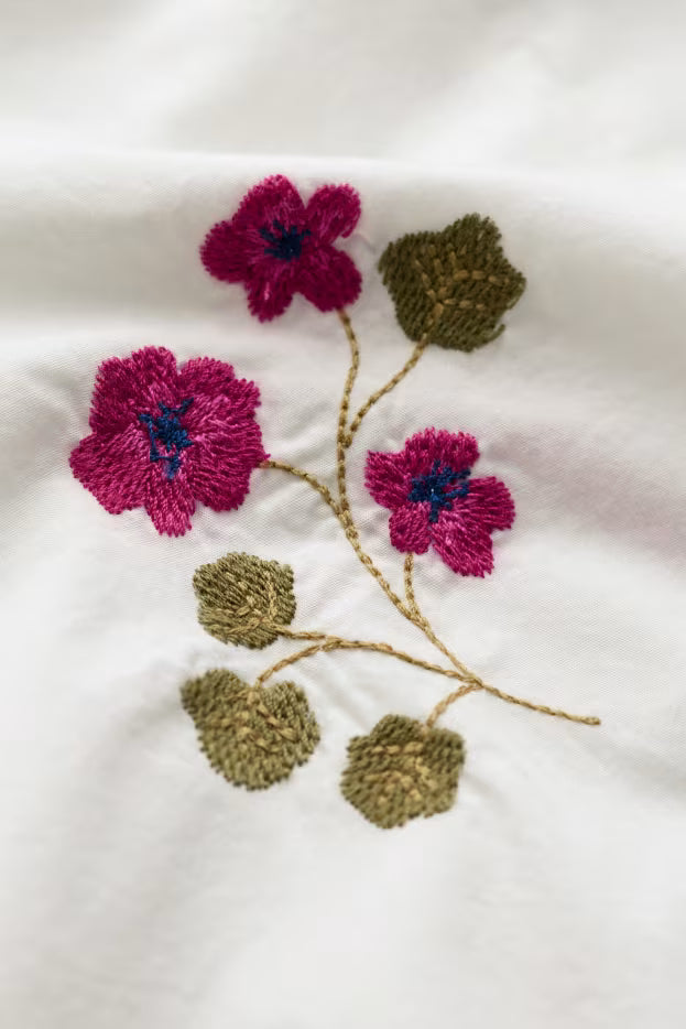 Seasalt Grace Embroidered Cotton Smock Top