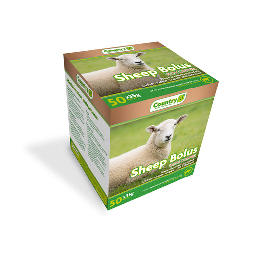 Country UF Sheep Boluses with Copper 35g 50-Pack