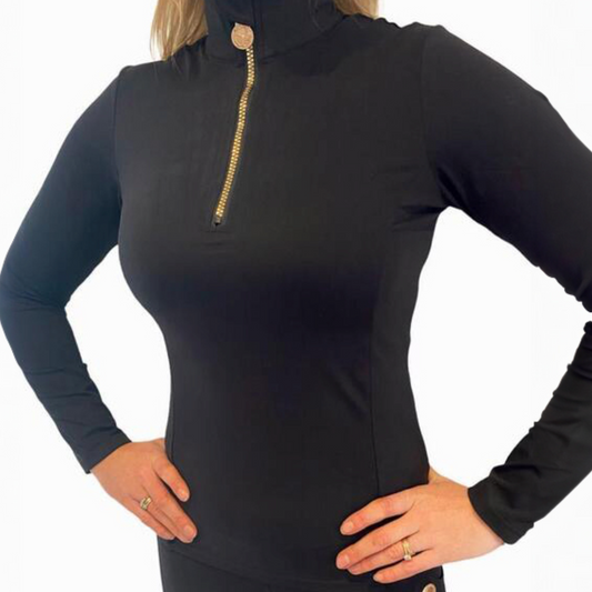 ShuttleSocks Womens Zip Top Base Layer