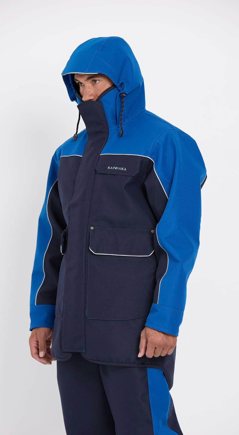 Kaiwaka Stormforce Blue Waterproof Parka