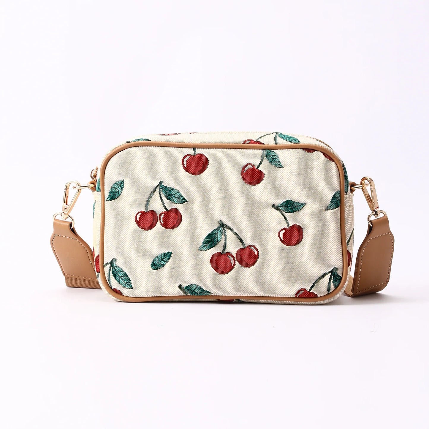 Signare Camera Crossbody Bag Cherry