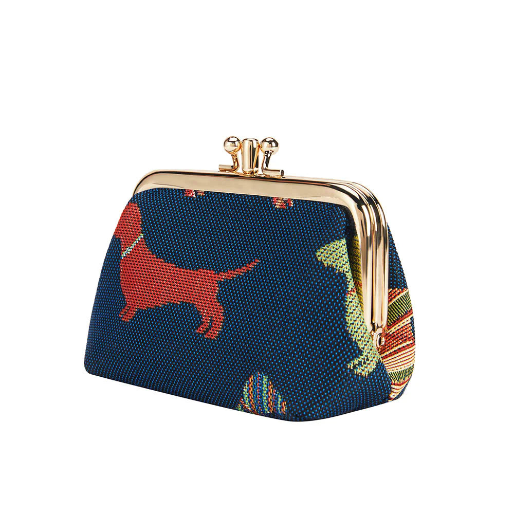 Signare Dachsund Frame Purse