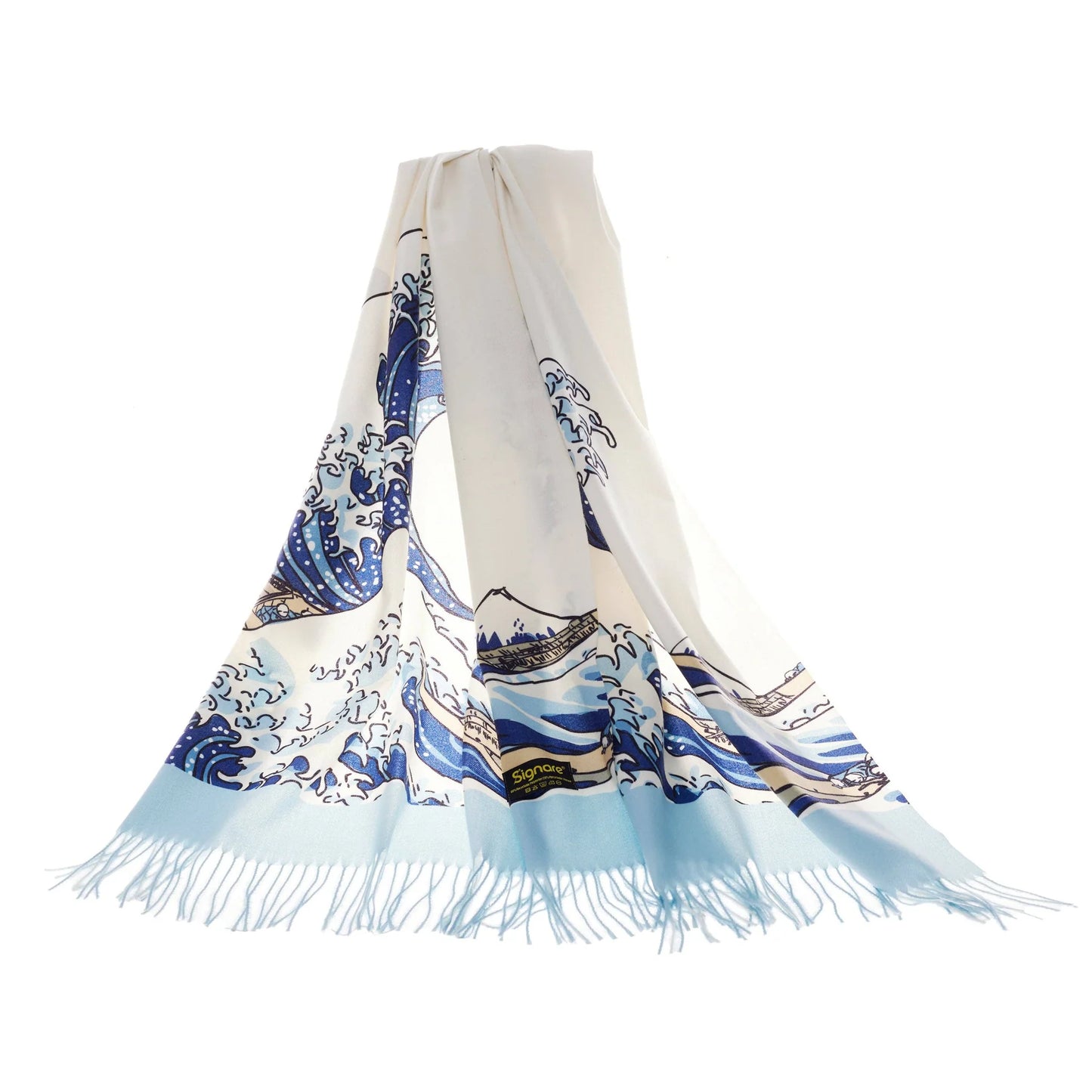 Signare Hokusai Great Wave of Kanagawa Pashmina