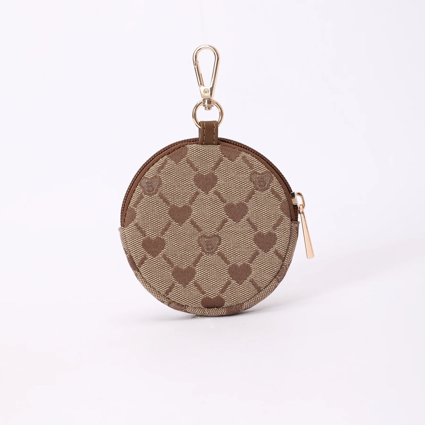 Signare London B-Loved Bear Bubble Zip Purse Charm on Beige Monogram