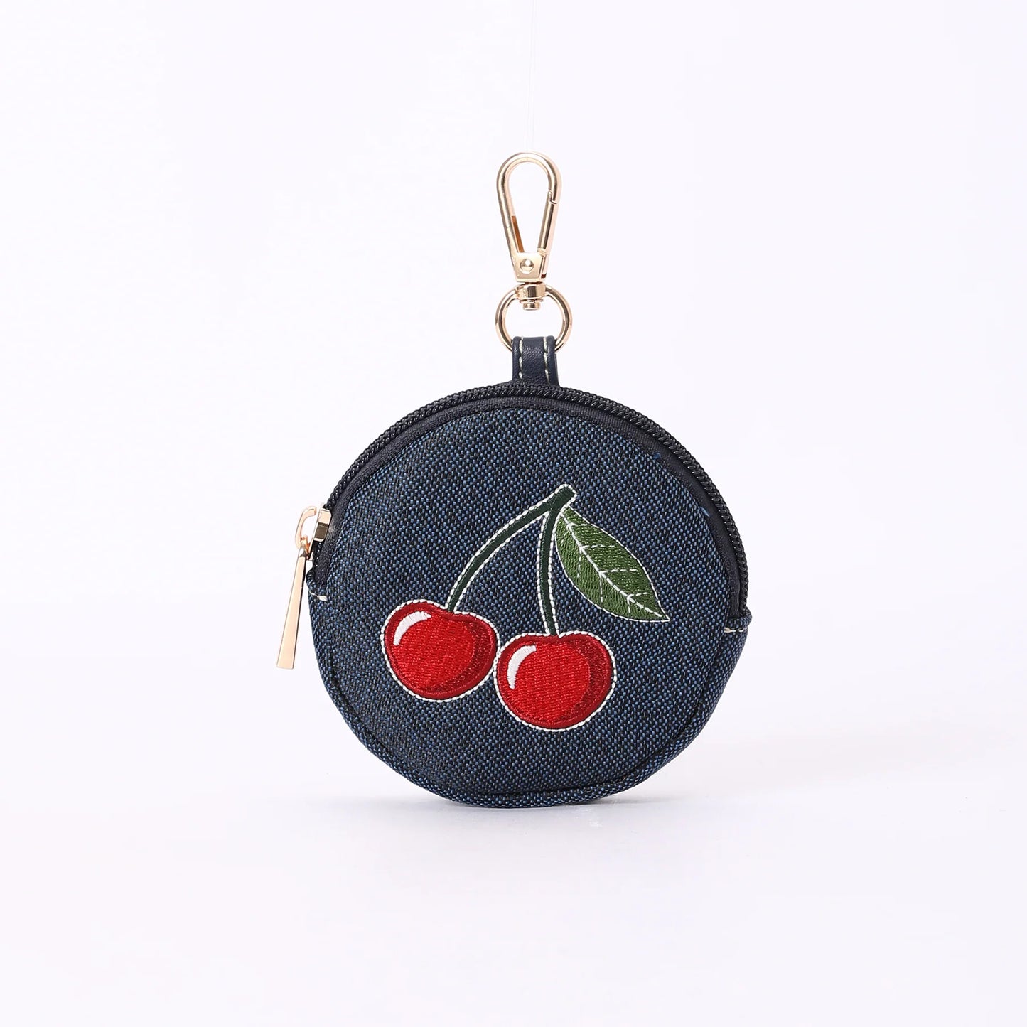 Signare London Bubble Zip Purse Charm Cherry