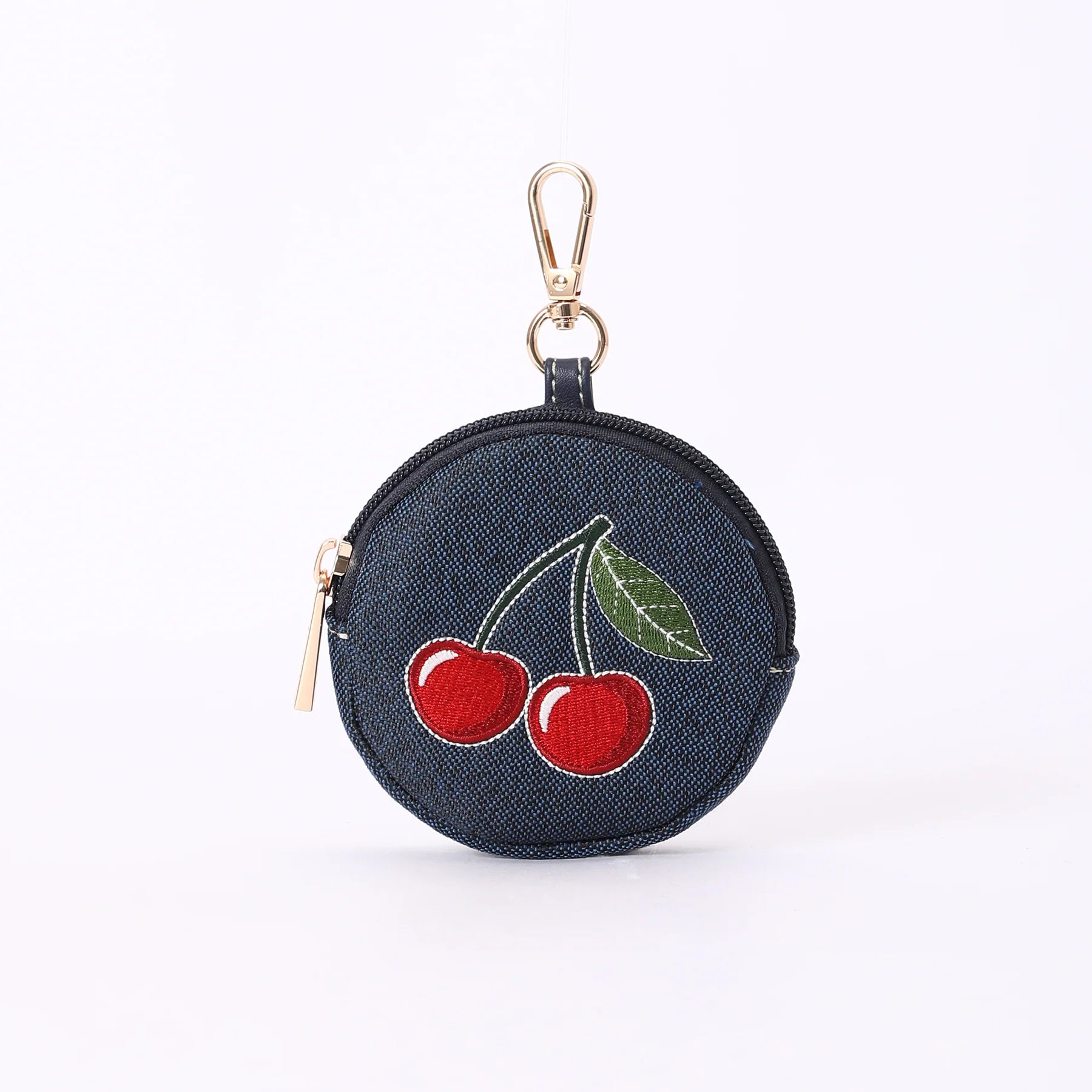 Signare London Bubble Zip Purse Charm Cherry