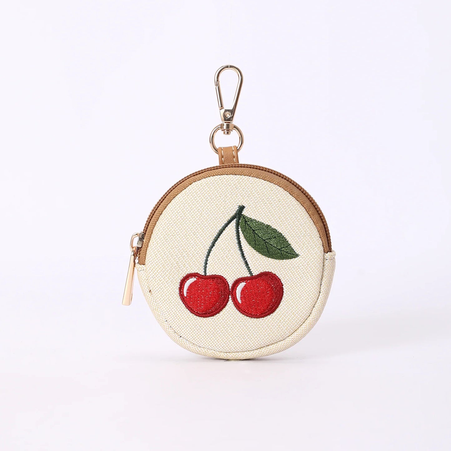 Signare London Bubble Zip Purse Charm Cherry