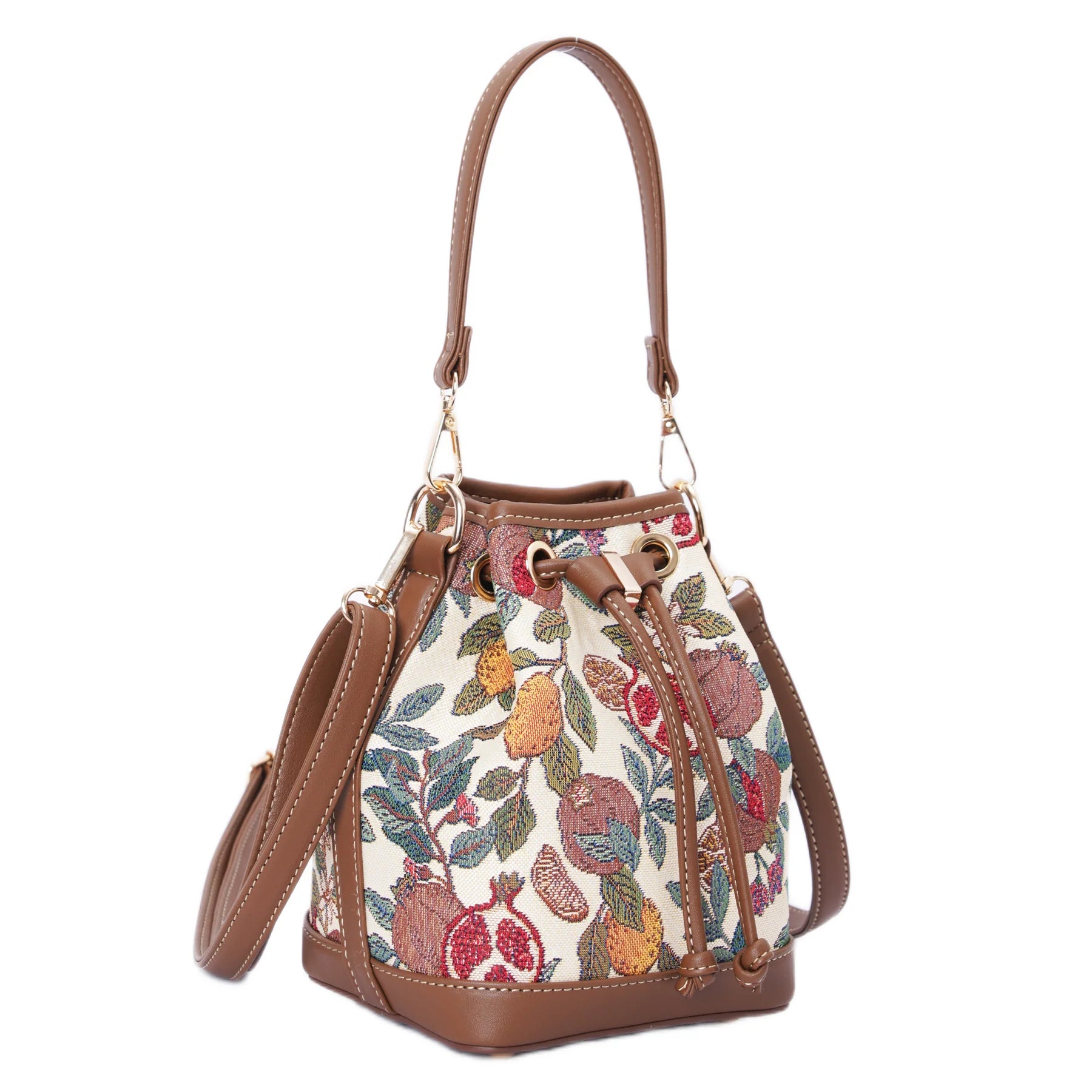Signare Pomegranate & Lemon Bucket Bag