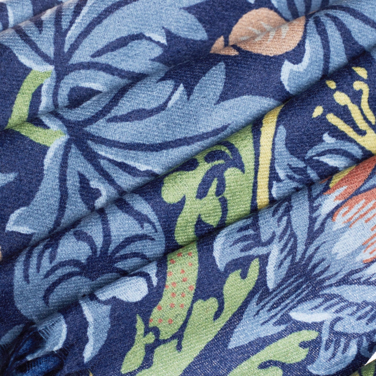 Signare William Morris Strawberry Theif Blue Pashmina