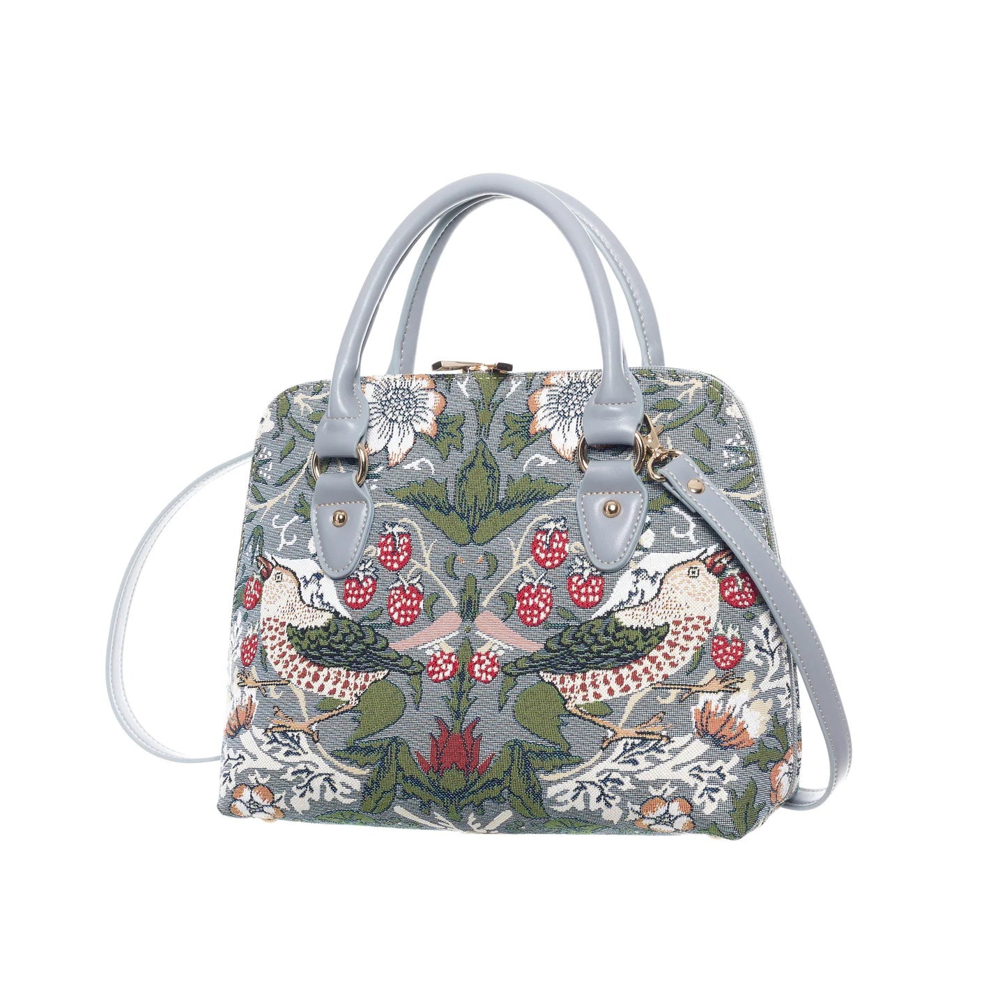 Signare William Morris Strawberry Thief Grey Convertible Bag