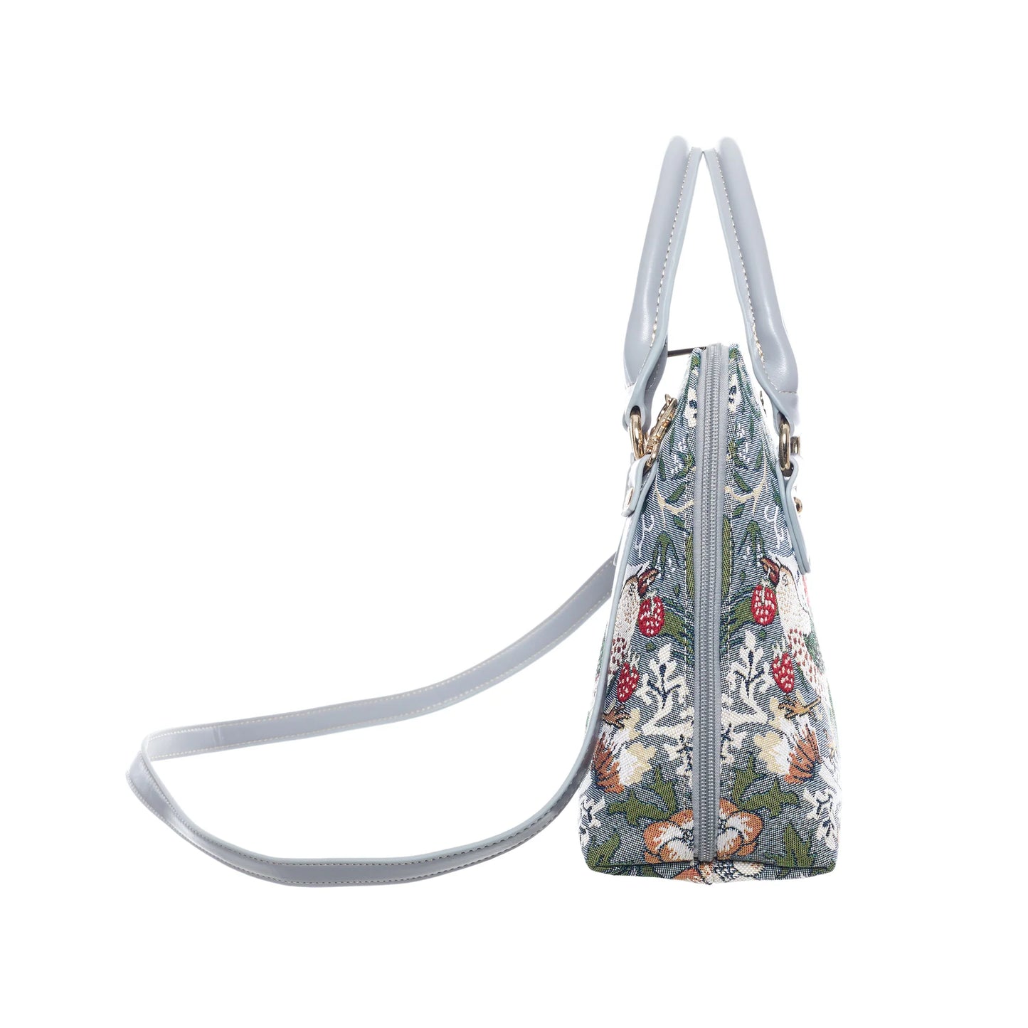 Signare William Morris Strawberry Thief Grey Convertible Bag