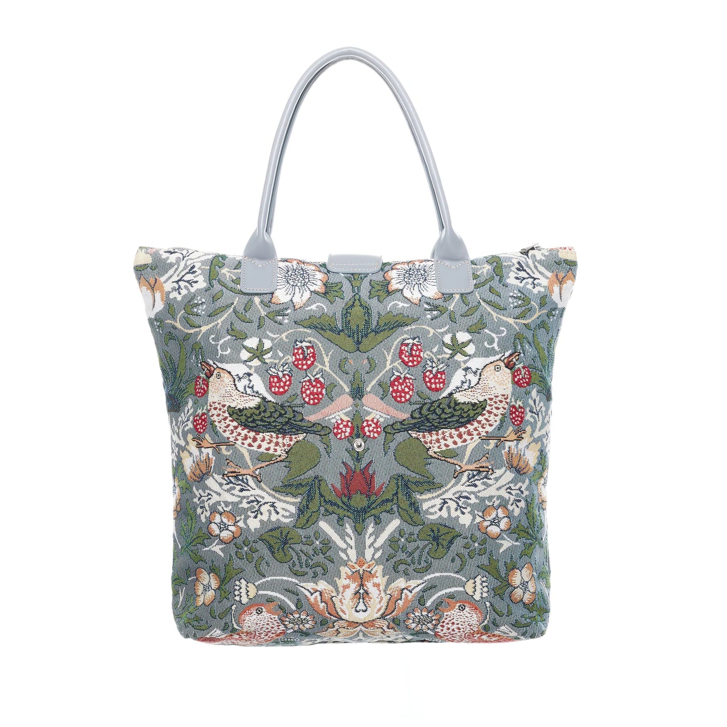 Signare William Morris Strawberry Thief Grey Folding Bag