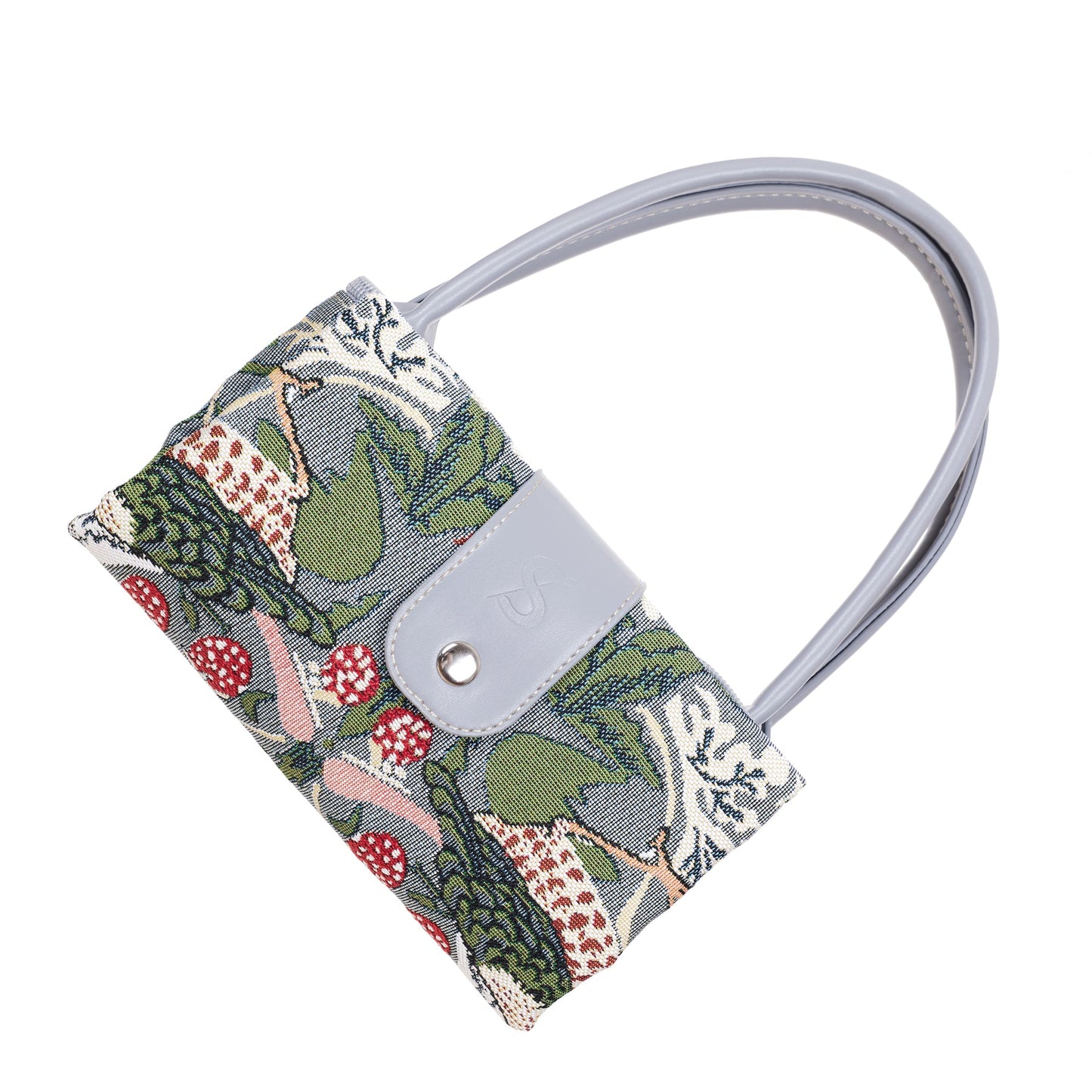 Signare William Morris Strawberry Thief Grey Folding Bag
