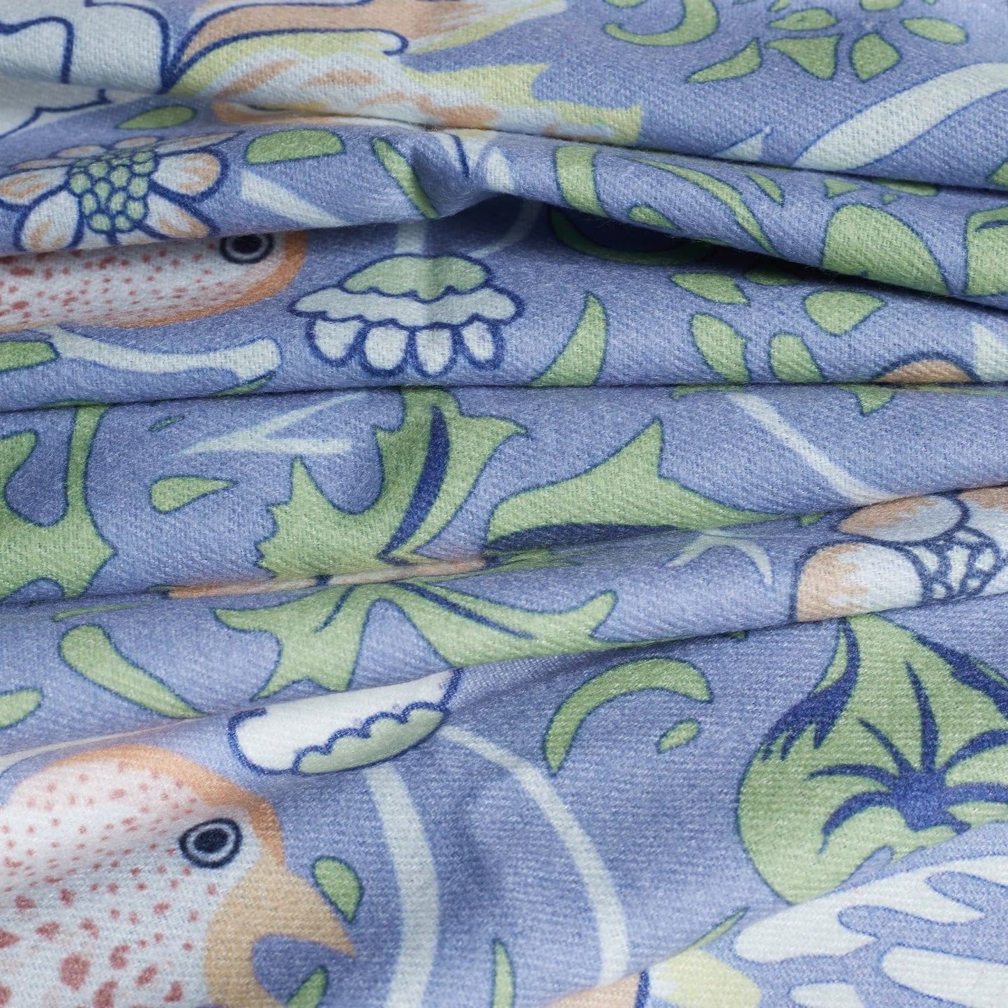 Signare William Morris Strawberry Thief Grey Pashmina