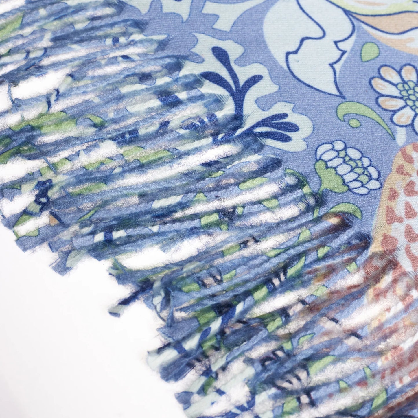 Signare William Morris Strawberry Thief Grey Pashmina