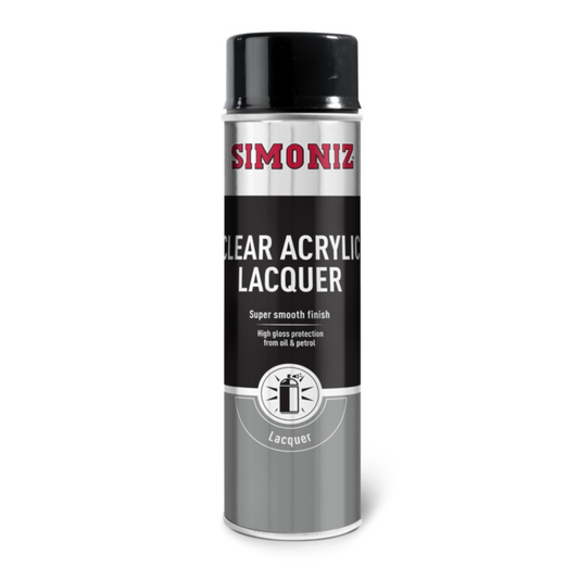 Simoniz Clear Lacquer Acrylic Spray 500ml