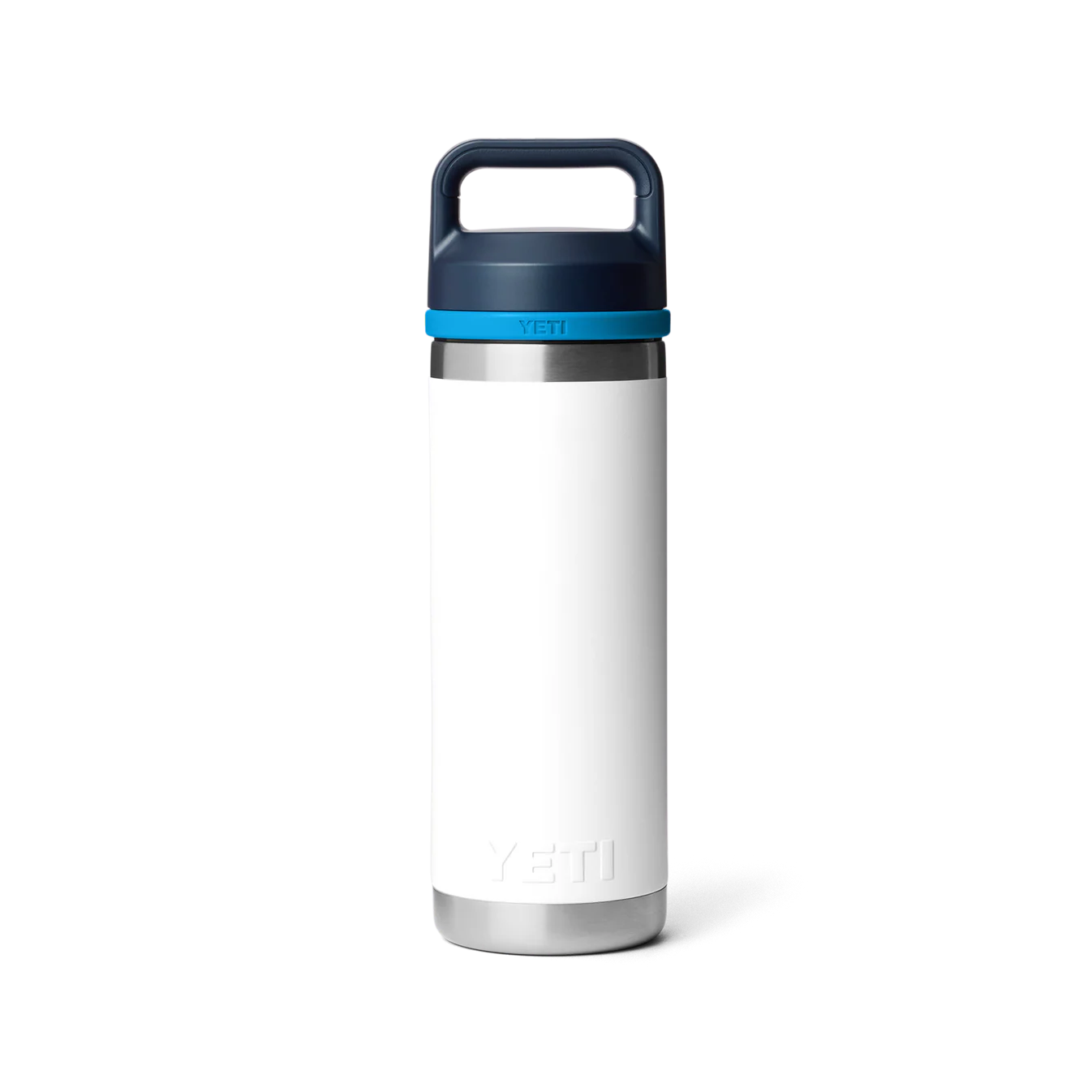 YETI Rambler 18 oz (532ml) Bottle with Chug Cap - White/Blue