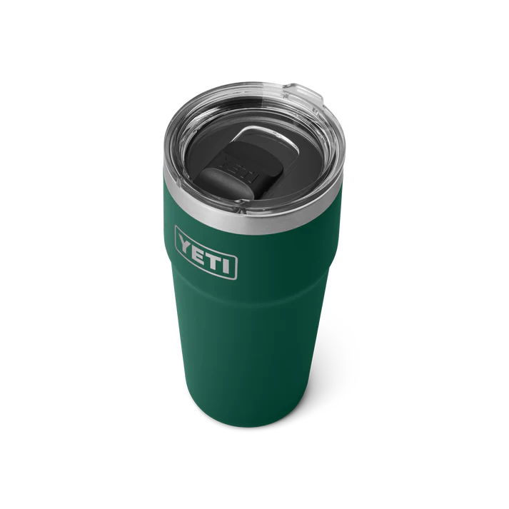 YETI Rambler 20 oz (591 ml) Stackable Cup with MagSlider Lid - Black Forest Green (Seasonal Edition)