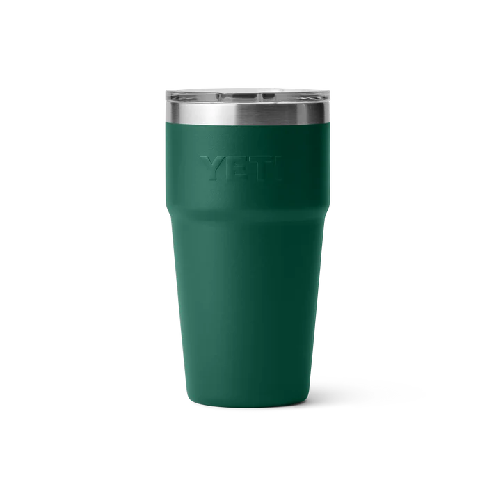 YETI Rambler 20 oz (591 ml) Stackable Cup with MagSlider Lid - Black Forest Green (Seasonal Edition)