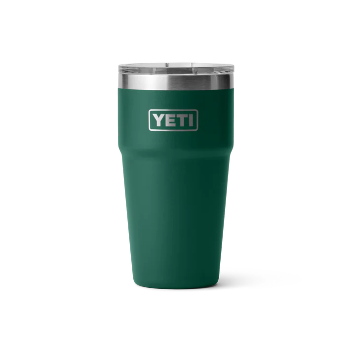 YETI Rambler 20 oz (591 ml) Stackable Cup with MagSlider Lid - Black Forest Green (Seasonal Edition)