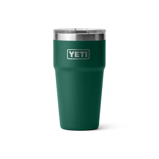 YETI Rambler 20 oz (591 ml) Stackable Cup with MagSlider Lid - Black Forest Green (Seasonal Edition)
