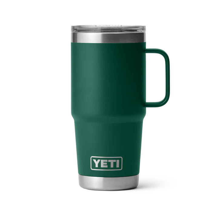 YETI Rambler 20 oz (591 ml) Travel Mug with Stronghold Lid - Black Forest Green (Seasonal Edition)