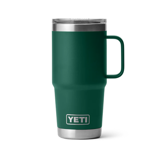 YETI Rambler 20 oz (591 ml) Travel Mug with Stronghold Lid - Black Forest Green (Seasonal Edition)