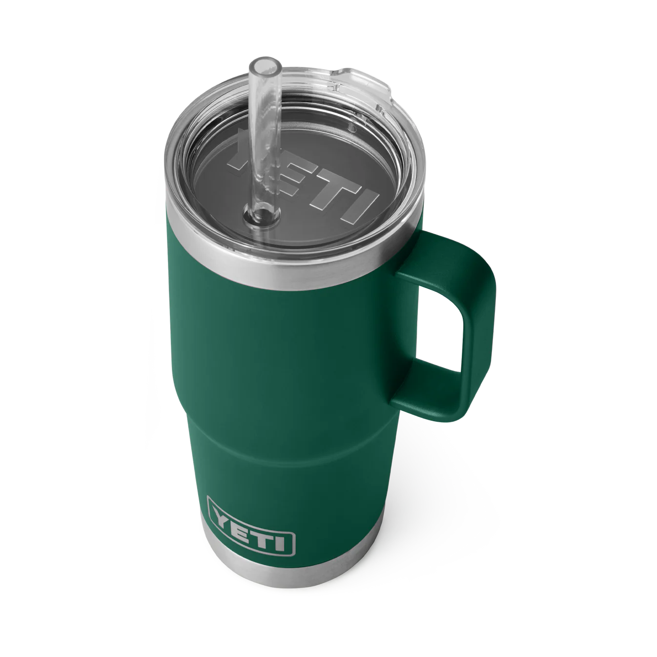 YETI Rambler 25 oz (739 ml) Straw Mug with Straw Lid - Black Forest Green (Seasonal Edition)