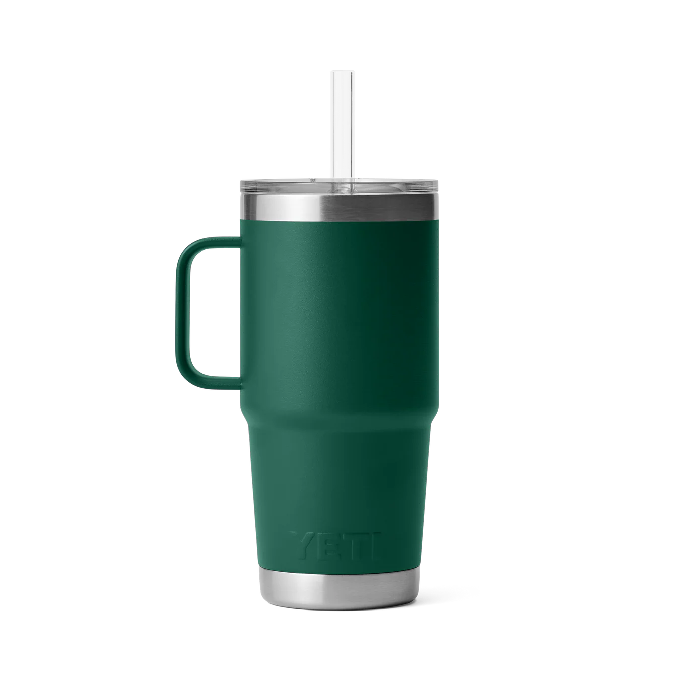 YETI Rambler 25 oz (739 ml) Straw Mug with Straw Lid - Black Forest Green (Seasonal Edition)